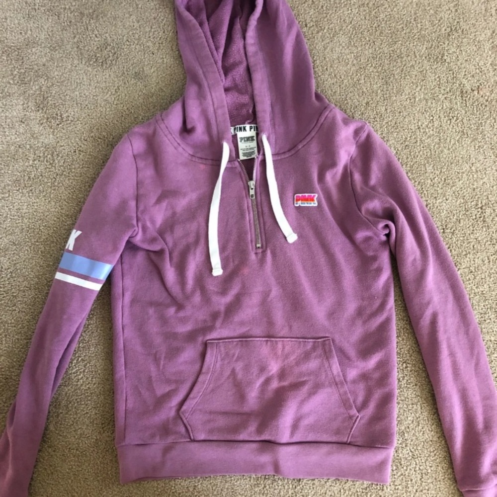 VS PINK Quarter zip hoodie